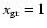 $x_{\rm gr} = 1$