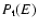 $P_{\rm t}(E)$