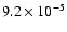 $9.2 \times 10^{-5}$
