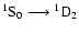 ${^1\rm S_0} \longrightarrow {^1\rm D_2}$