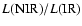 $L({\rm NIR})/L({\rm IR})$