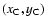 $(x_{\rm C}, y_{\rm C})$