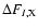 $\Delta F_{I, {\rm X}}$