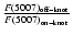 $\frac{{F}(5007)_{\rm off-knot}}{{F}(5007)_{\rm on-knot}}$