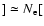 $]\simeq N_{\rm e}[$