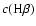 $c({\rm H}\beta)$