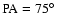 $\rm PA=75\hbox {$^\circ $ }$