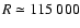 $R\simeq115~000$