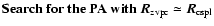 ${\bf Search~for~ the~ PA~ with~ \vec{R}_{\rm zvpc} \simeq \vec{R}_{\rm cspl}}$