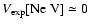 $V_{\rm exp} [{\rm Ne~V}]\simeq0$