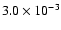 $3.0\times10^{-3}$