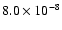 $8.0\times10^{-8}$