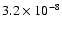 $3.2\times10^{-8}$