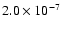 $2.0\times10^{-7}$