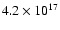 $4.2\times10^{17}$