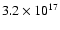$3.2\times10^{17}$