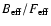 $B_{{\rm eff}}/F_{{\rm eff}}$