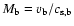 $M_{\rm b} = v_{\rm b}/c_{\rm s,b}$