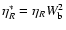$\eta_R^* = \eta_R W_{\rm b}^2$