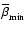 $\bar\beta_{\rm min}$