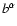 $b^\alpha$