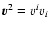 $\V{v}^2=v^iv_i$
