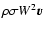 $\rho \sigma W^2 \V{v}$