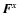 $\V{F}^x$