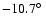 $-10.7\hbox{$^\circ$ }$
