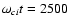 $\omega _{ci}t=2500$