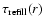 $\tau_{\rm refill}(r)$