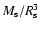 $M_{\rm s}/R_{\rm s}^3$
