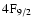 $\rm 4F_{9/2}$