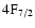 $\rm 4F_{7/2}$