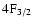 $\rm 4F_{3/2}$