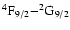 $\rm ^4F_{9/2}{-}^2G_{9/2}$