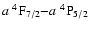 $a~^4{\rm F}_{7/2}{-}a~^4{\rm P}_{5/2}$