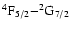 $\rm ^4F_{5/2}{-}{^2G}_{7/2}$
