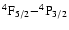 $\rm ^4F_{5/2}{-}^4P_{3/2}$