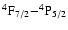 $\rm ^4F_{7/2}{-}^4P_{5/2}$