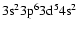 $\rm 3s^23p^63d^54s^2$