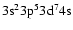 $\rm 3s^23p^53d^74s$