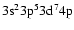 $\rm 3s^23p^53d^74p$