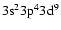 $\rm 3s^23p^43d^9$