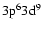 $\rm 3p^63d^9$