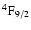 $\rm ^4F_{9/2}$