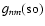 $g_{nm}({\rm so})$