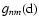 $g_{nm}({\rm d})$