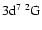 $\rm 3d^7~^2G$