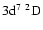 $\rm 3d^7~^2D$